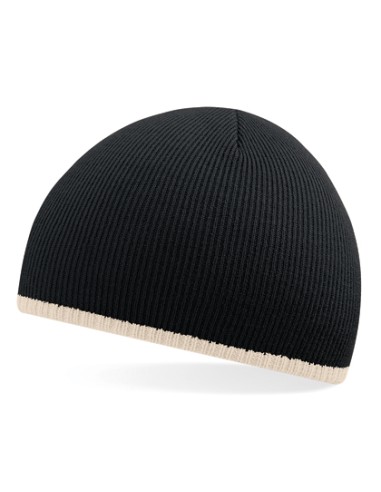 BEE-B44C-Two-Tone Pull-On Beanie